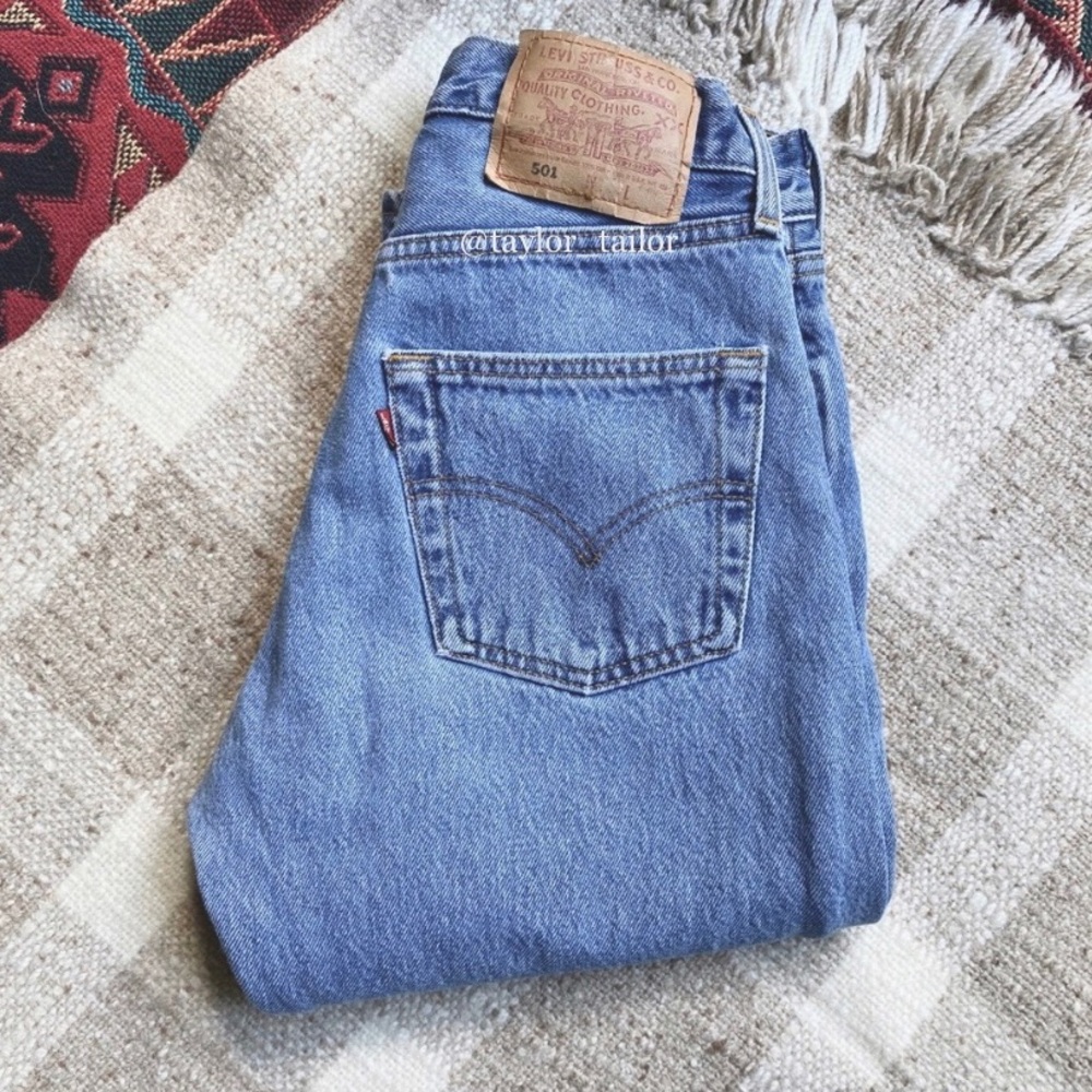 Vintage Levi’s 501 High Waist Straight Leg Jean W27 26 - Picture 1 of 9